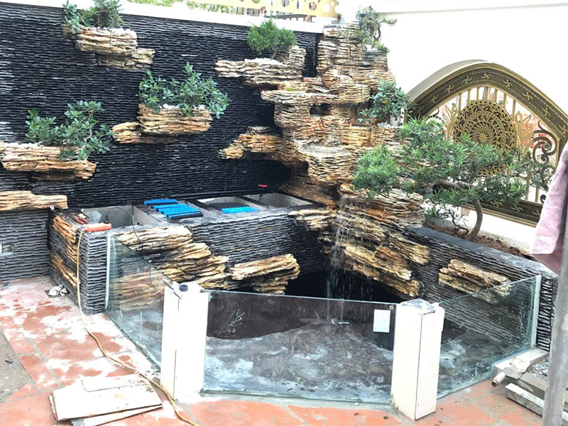 Lắp đặt thi công hệ thống lọc hồ cá koi