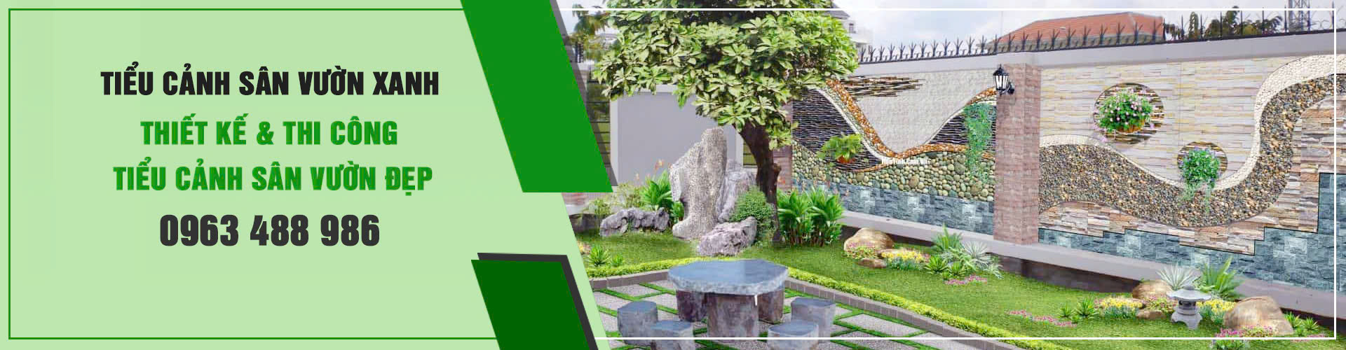 Thiết kế thi công tiểu cảnh sân vườn